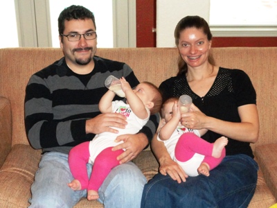 Patrick and Karin with Twins