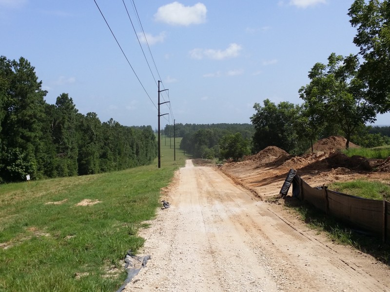 Mill driveway under powerlines