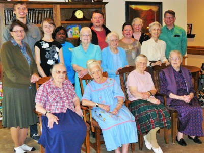 Residents and staff